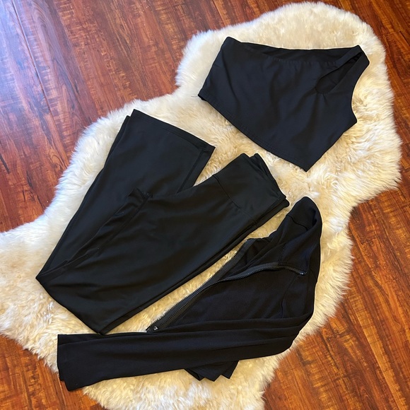 Black Flare Workout Pant - Picture 2 of 4